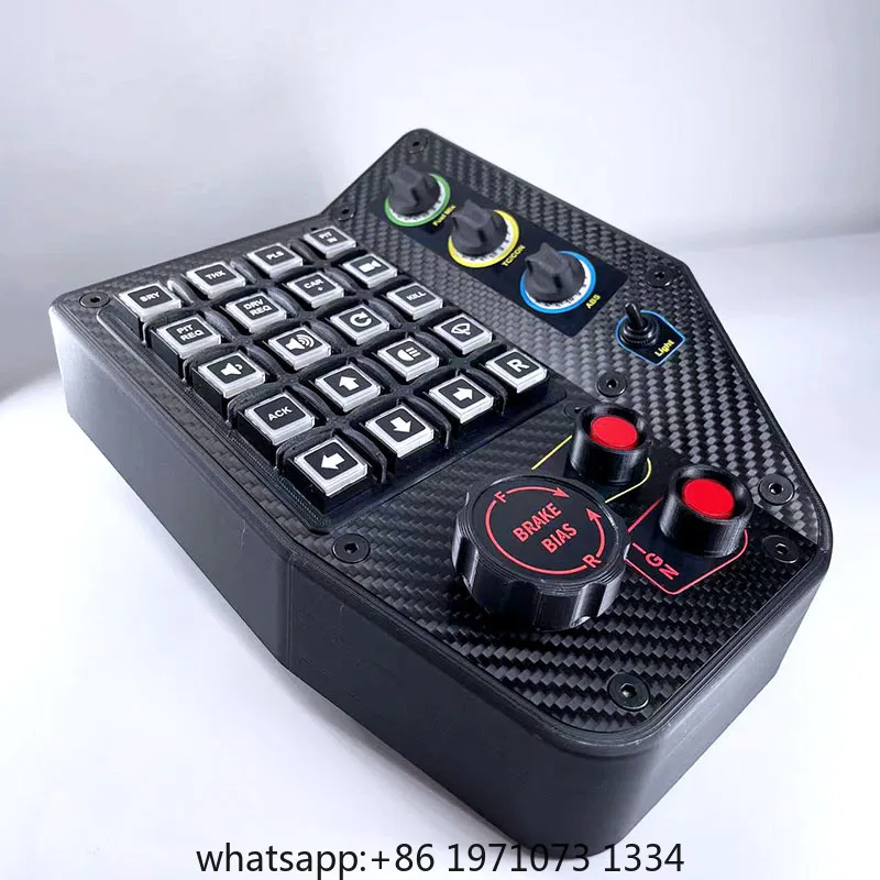PC USB Simulation Racing Instrument Center Control Button Box for Truck ETS2 Hub Simracing