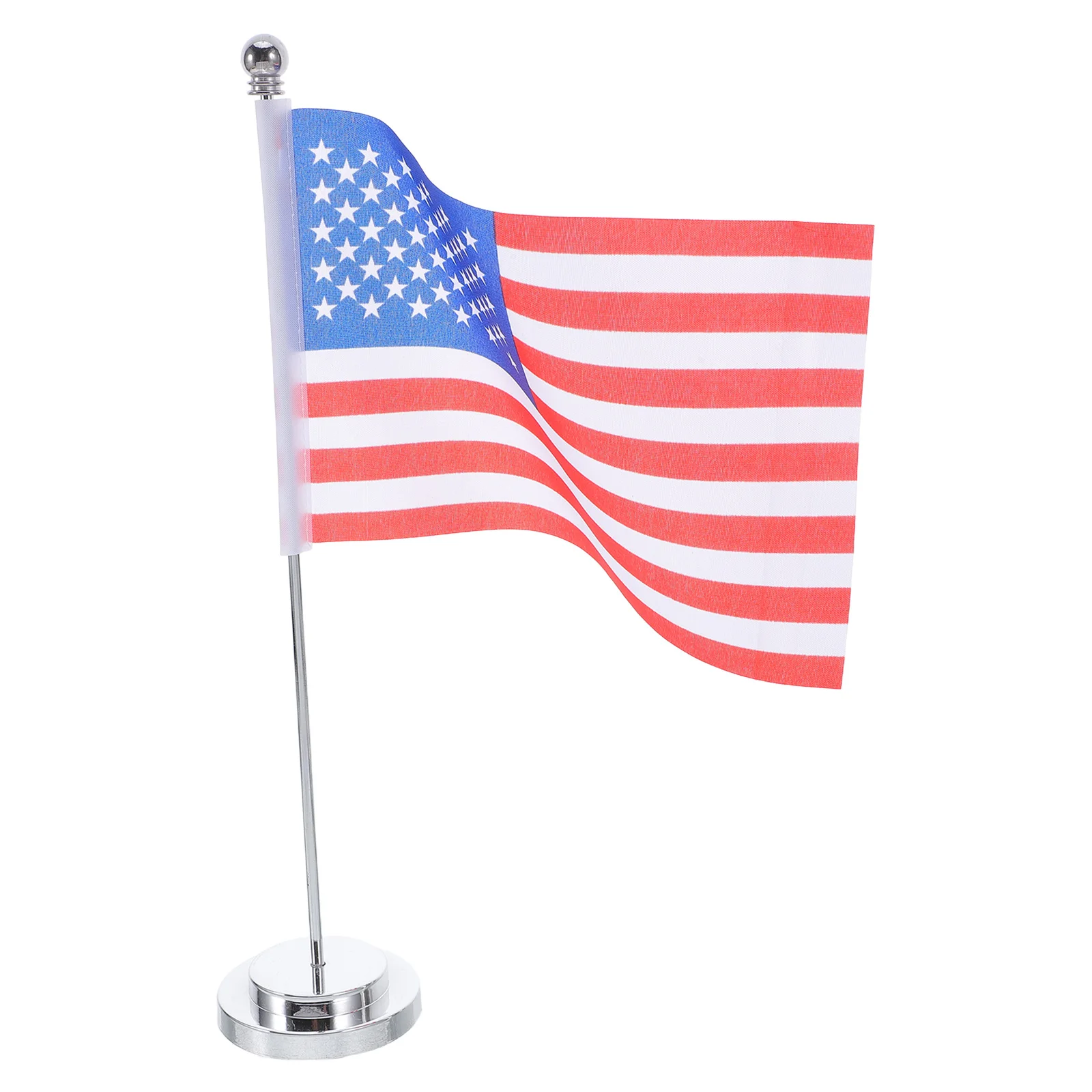 

American Desk Flag Small Iron Stand Stable Base Office Table Flag Decoration Ornament Table Flags Office American Desk Flags