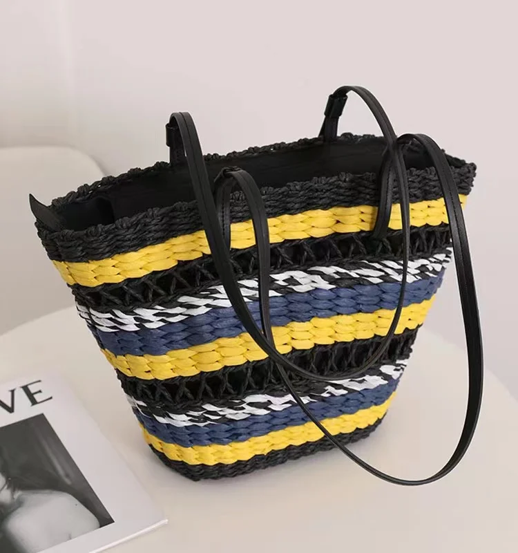 Handmade Grass Vine Woven Basket Super Copy Brand Bag Women's Elegant Bags Luxury Designer High Quality 2024 Replicas Tote Y2k