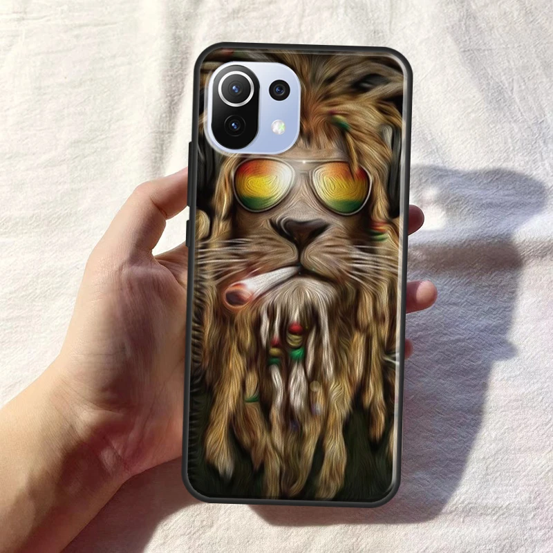 Rasta Lion For POCO F5 F3 F4 X4 GT M5s X3 X5 Pro Phone Case For Xiaomi 12T 11T Pro 12 X 13 Lite Cover