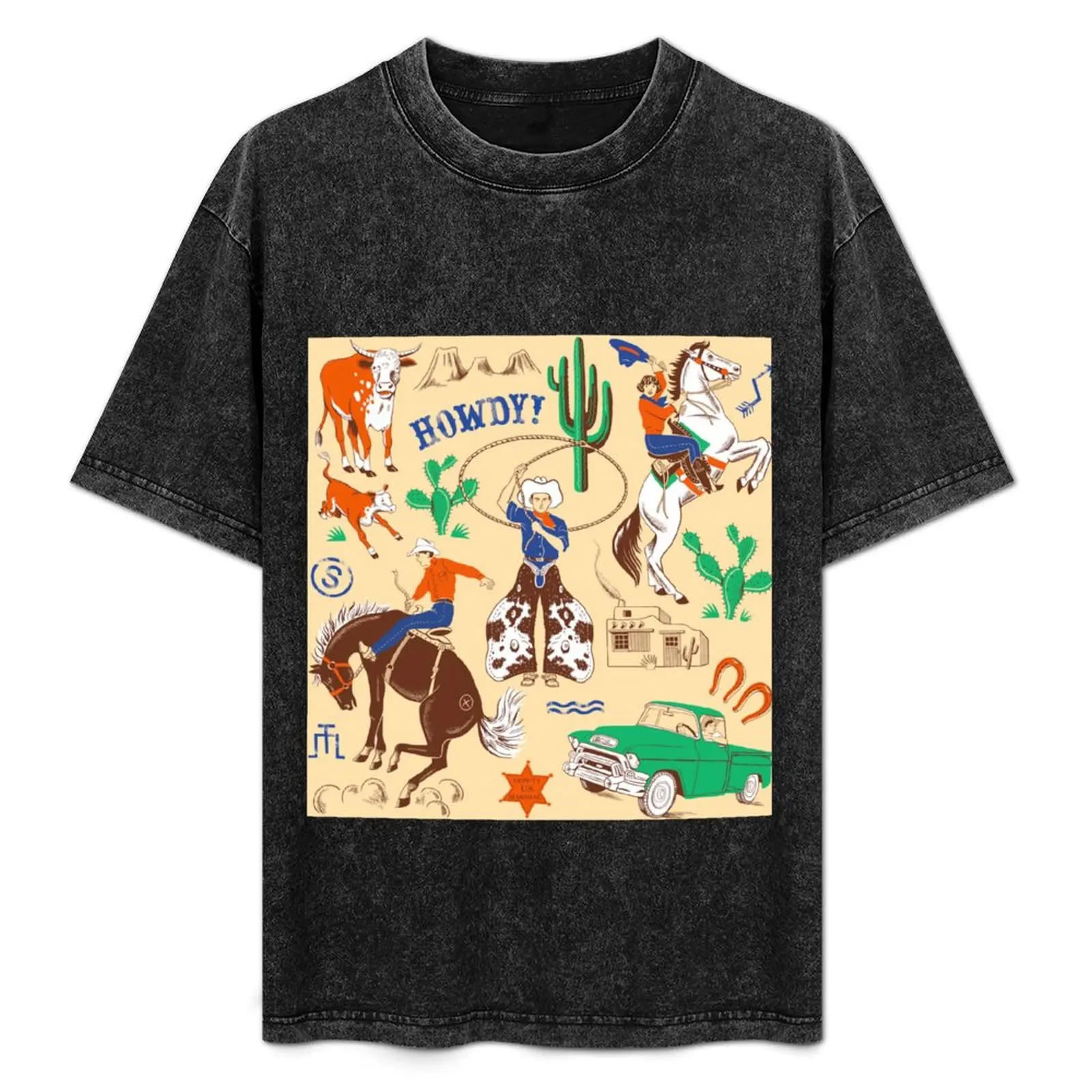 

Howdy! T-Shirt Sweat Absorbing Sports Tee Shirt