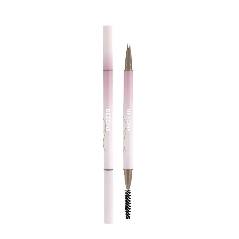 dezone 2 in 1 water eyebrow pencil waterproof long-lasting non-fading eyeliner ultra-fine feather-feather eyebrow pencil