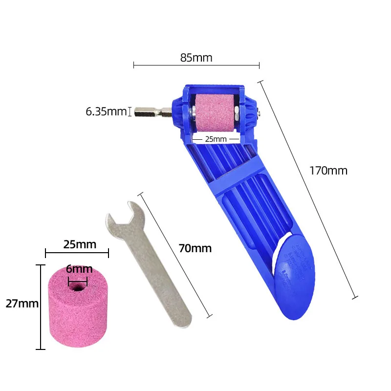 1 Set 2-12.5mm Portable Drill Bit Sharpener Corundum Grinding Wheel Bit Tool Knife Twist Drill Sharpening Machine Power Tool