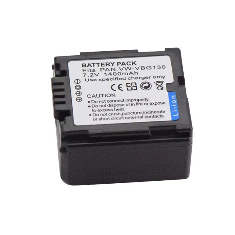 7.2V 1400mAH VW-VBG130 батарея для Panasonic HDC-SD5 HDC-HS9 HDC-HS20 HDC-HS100 HDC-HS200 HDC-HS250 HDC-HS300