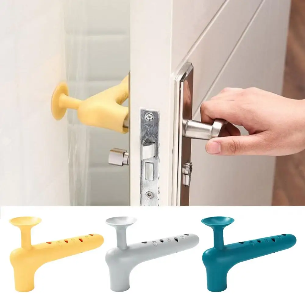 1PC Silicone Door Handle Stopper Anti-collision Pad Protection Suction Cup Mute Doorknob Door Knob Cover Wall Noiseless Pads