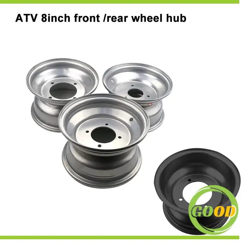 ATV 8 Inch 4/3 Hole Rear Wheel Hub Vacuum Rims for The Bull 150cc-250cc Beach Quad Go-kart Motorcycle Parts 18x9.50-8