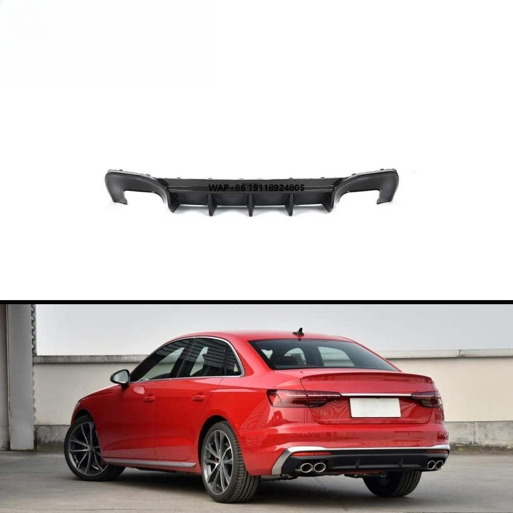 

Dry Carbon Fiber Rear Bumper Diffuser Lip Spoiler for A4 Sline S4 2020-2021