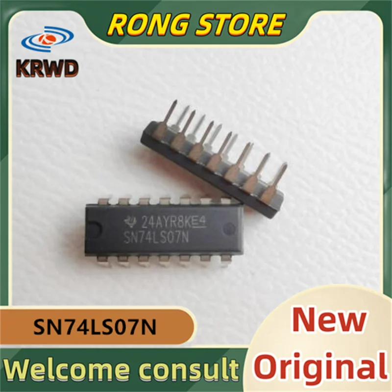 10PCS SN74LS07N  New and original SN74LS07 DIP14