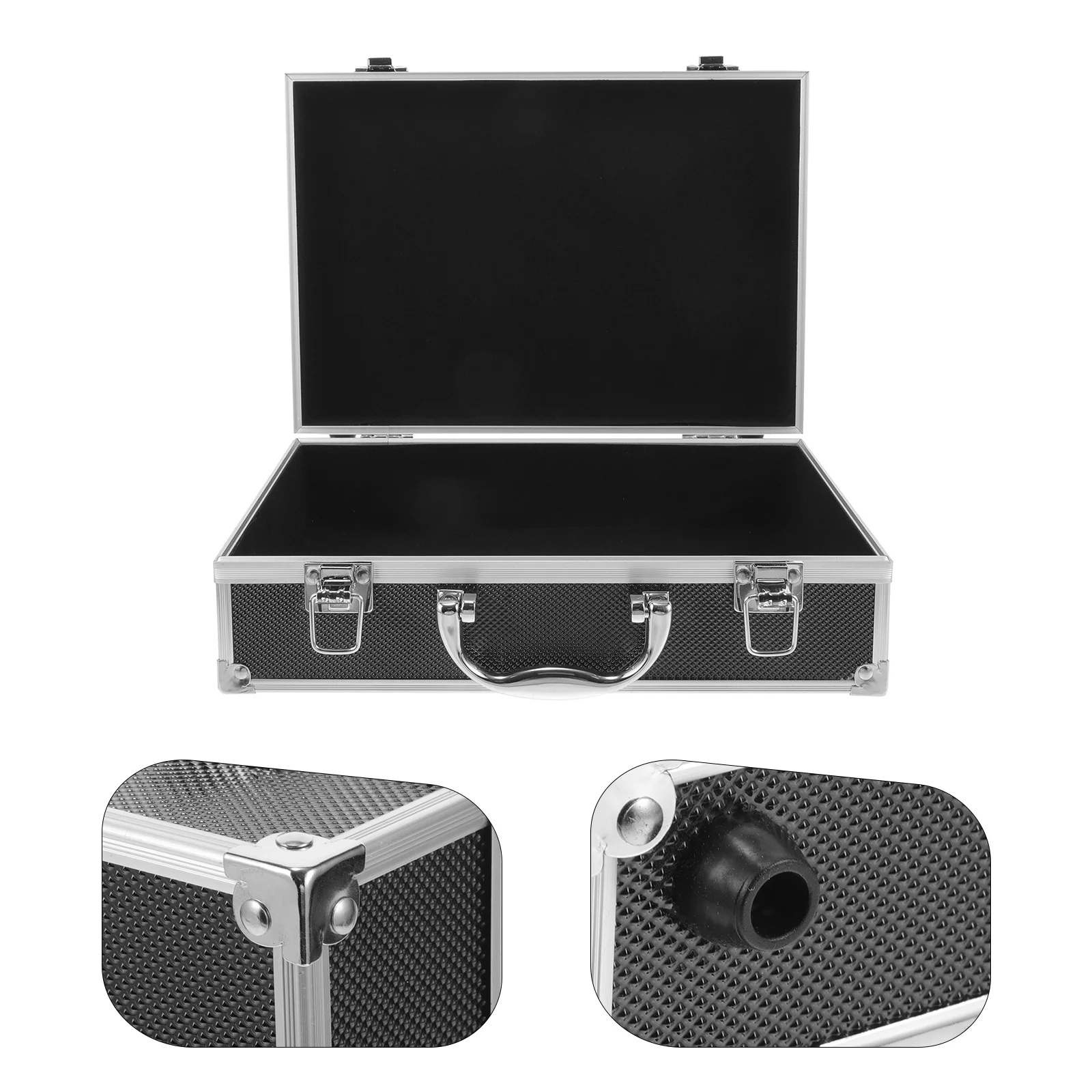 

Outdoor Handheld Tool Storage Box Aluminium Alloy Portable Toolbox Organizer Scratch Resistant Ergonomic Handle Weather