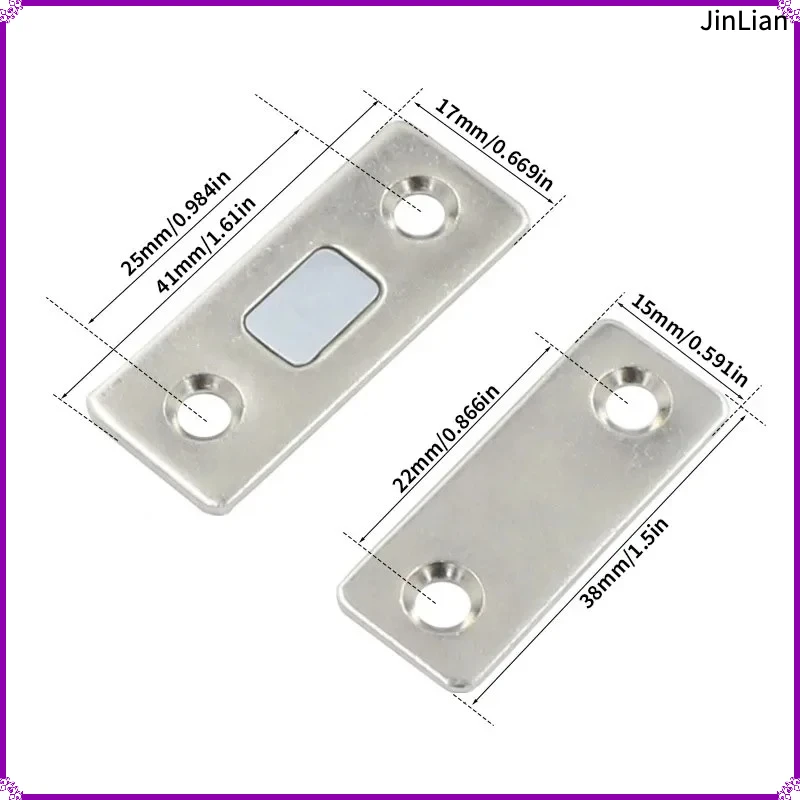 3/6 sets of magnetic cabinet door suction and door closer, used for drawers, wardrobe sliding doors, cabinets