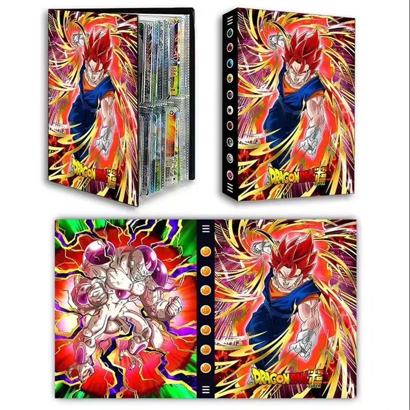 Anime Cartoon Dragon Ball Card Album Wukong Beijita Card Storage Bag Ptcg Tcg Ocg Mtg Desktop Game Collection Card Album