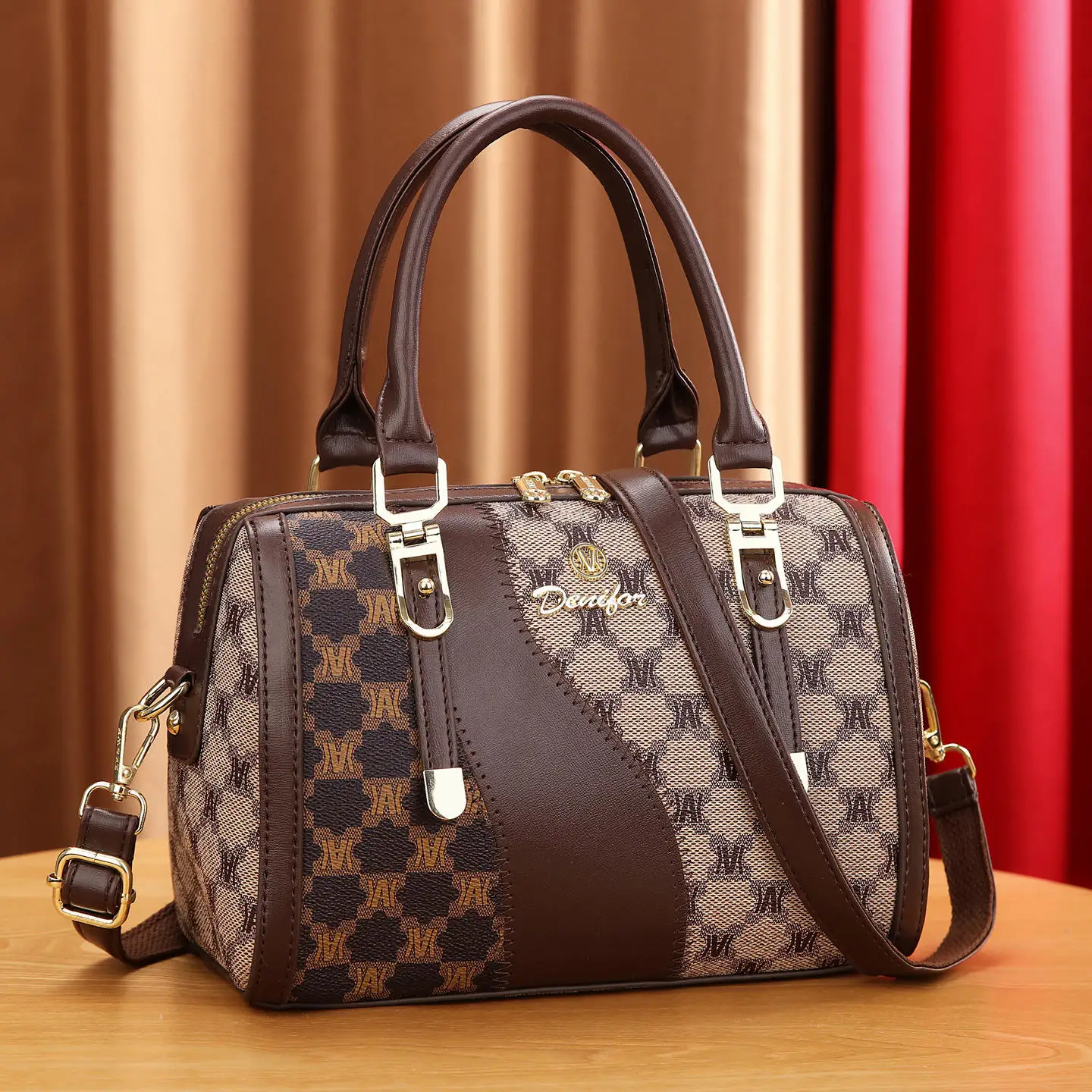 

Simple Spliced oulder Crossbody Bag for Women New Autumn 2025 Trendy Boston Bag Ladies Purse with Multiple Carents