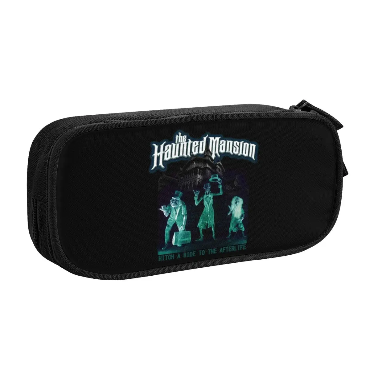 Custom The Haunted Mansion Cute Pencil Case Boy Girl Large Capacity Grim Grinning Ghost Pencil Bag Student School