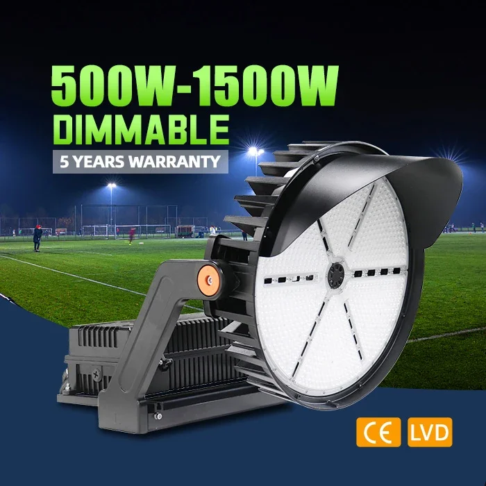 2026 500 600 750 1200 كشاف ضوء LED عالي الطاقة لإضاءة الملعب الرياضي لكرة القدم #2