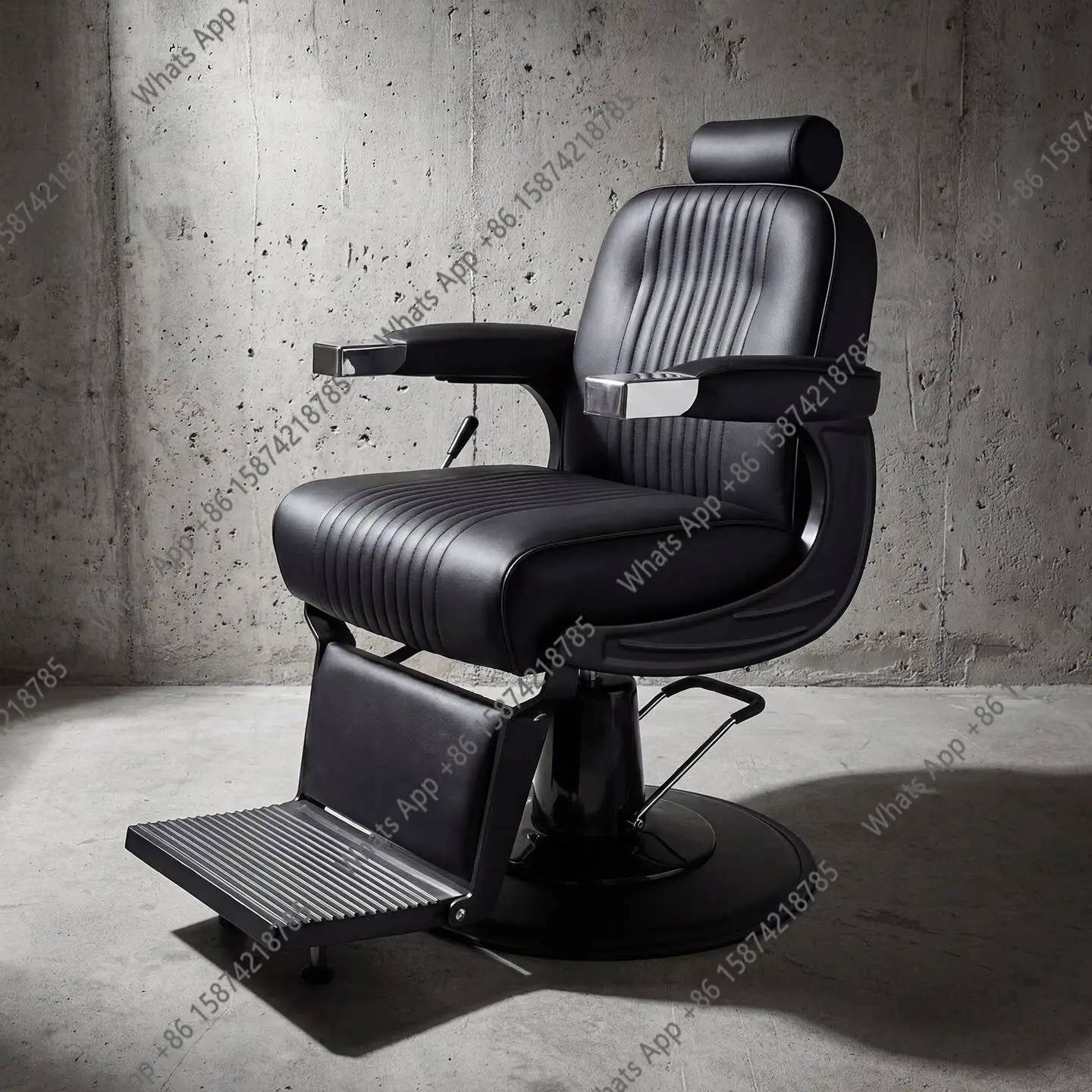 Men's stool hair salon special hair chair black reclining lift  chair beauty salon special oil head hair cutting chair