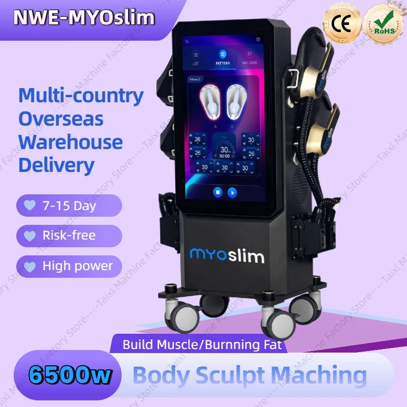 

EMS Body Sculpting Device RF Muscle Stimulator for Fat Dissolution And Muscle Growth 6500W Stubborn Fat Building Muscle