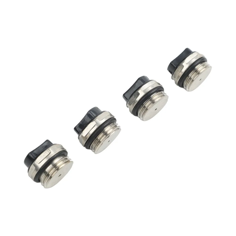 4Pcs Brass Radiator Air Vent Bleed Valve for Manual Towel Rail Systems G1/2 Thread Compatible with Most Heating Systems