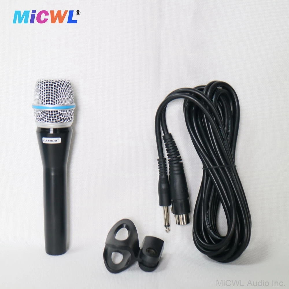 M9 Cardioid Dynamic Microphone Handheld DY For Stage Sing Vocal DJ Karaoke Instrument Interview XLR 3Pin With Clip and Cable