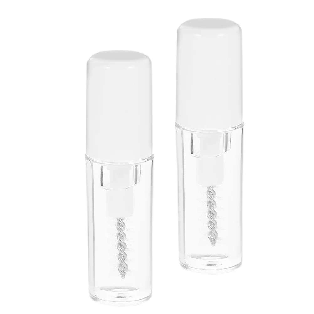 2 Pcs Eyelash Raincoat Tubing Mascara Brow Gel Clear Brows Make up Mini Makeup Plastic Eyebrow