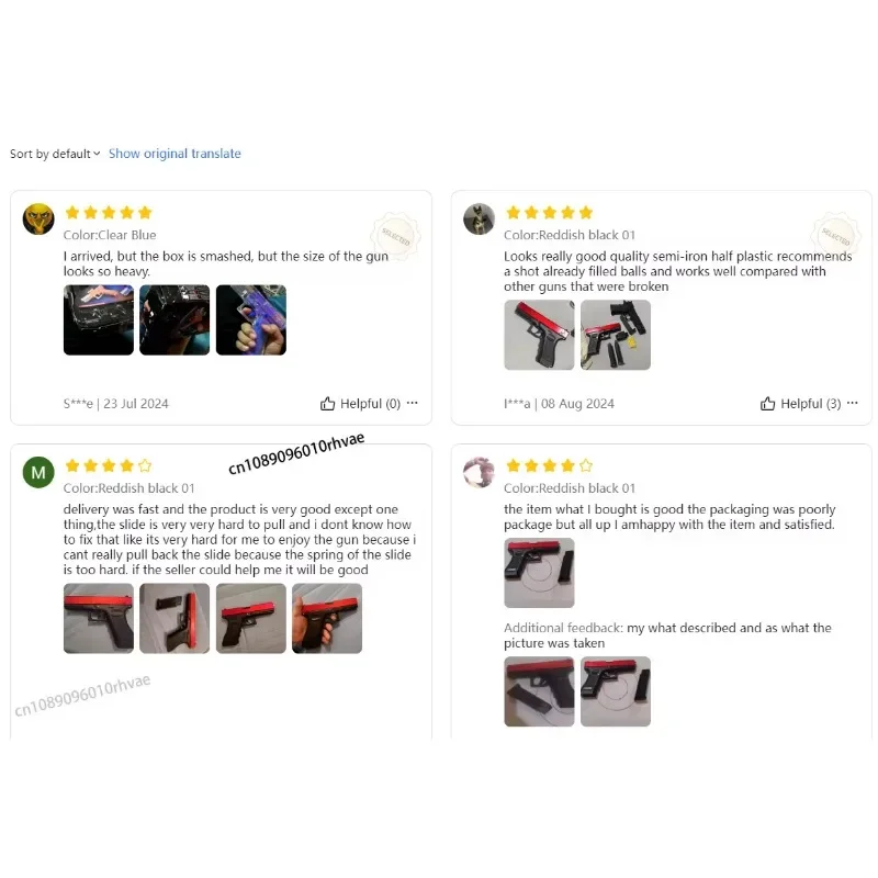 جديد معدن أسود مسدس محاكاة مسدس في الهواء الطلق القتالية اطلاق النار BB الرصاص الصبي عيد ميلاد هدية الكريسماس 2025