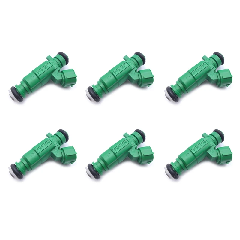 6X New Fuel Injector Nozzle For HYUNDAI Kia 1.6L 2.5L 2.7L 1999-2011 3531037150 Car Accessories