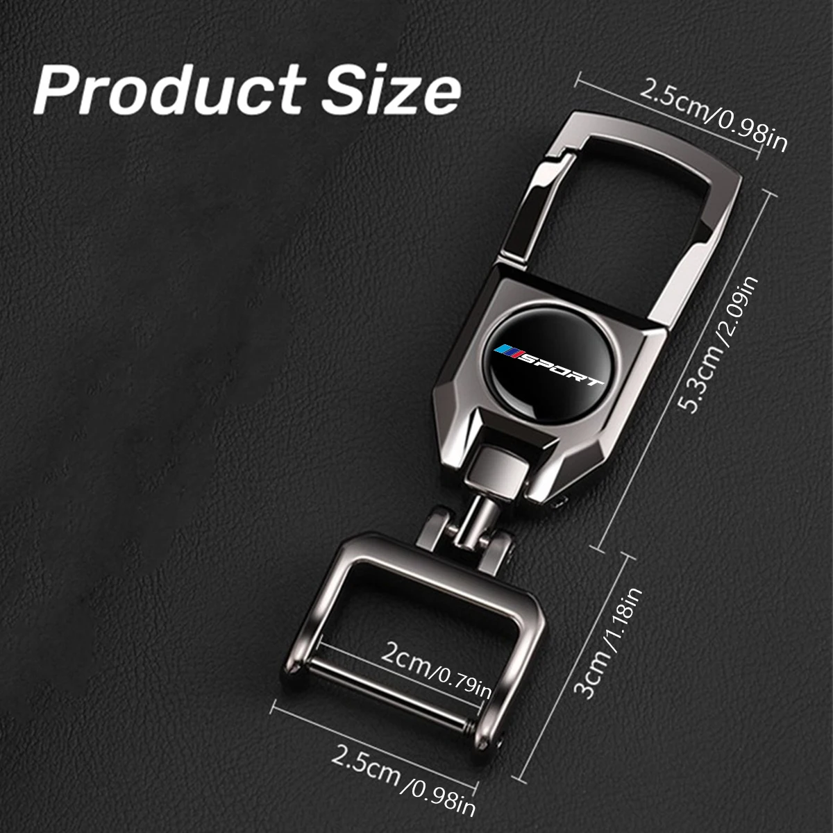 1pc Universal 360°Rotate Key Holder Car Metal Keychain For BMW 1 3 5 7 2 4 6 X Series X1 X3 X5 X6 X4 Motorcycle Key Chain