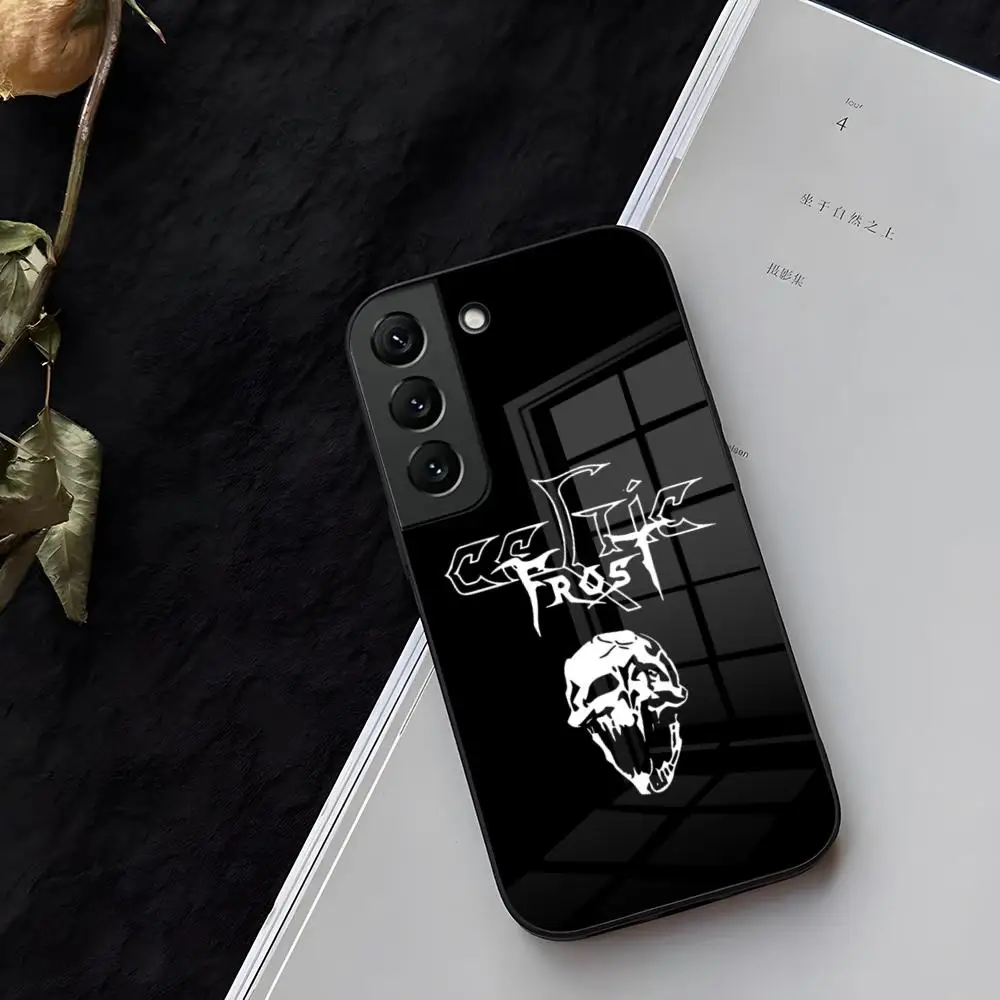 Celtic Frost Phone Case Glass For Samsung Galaxy S21 S26 S25 S22 S20 S24 S23 Ultra Fe Plus A16 A34 A54 A24 A53 Coque