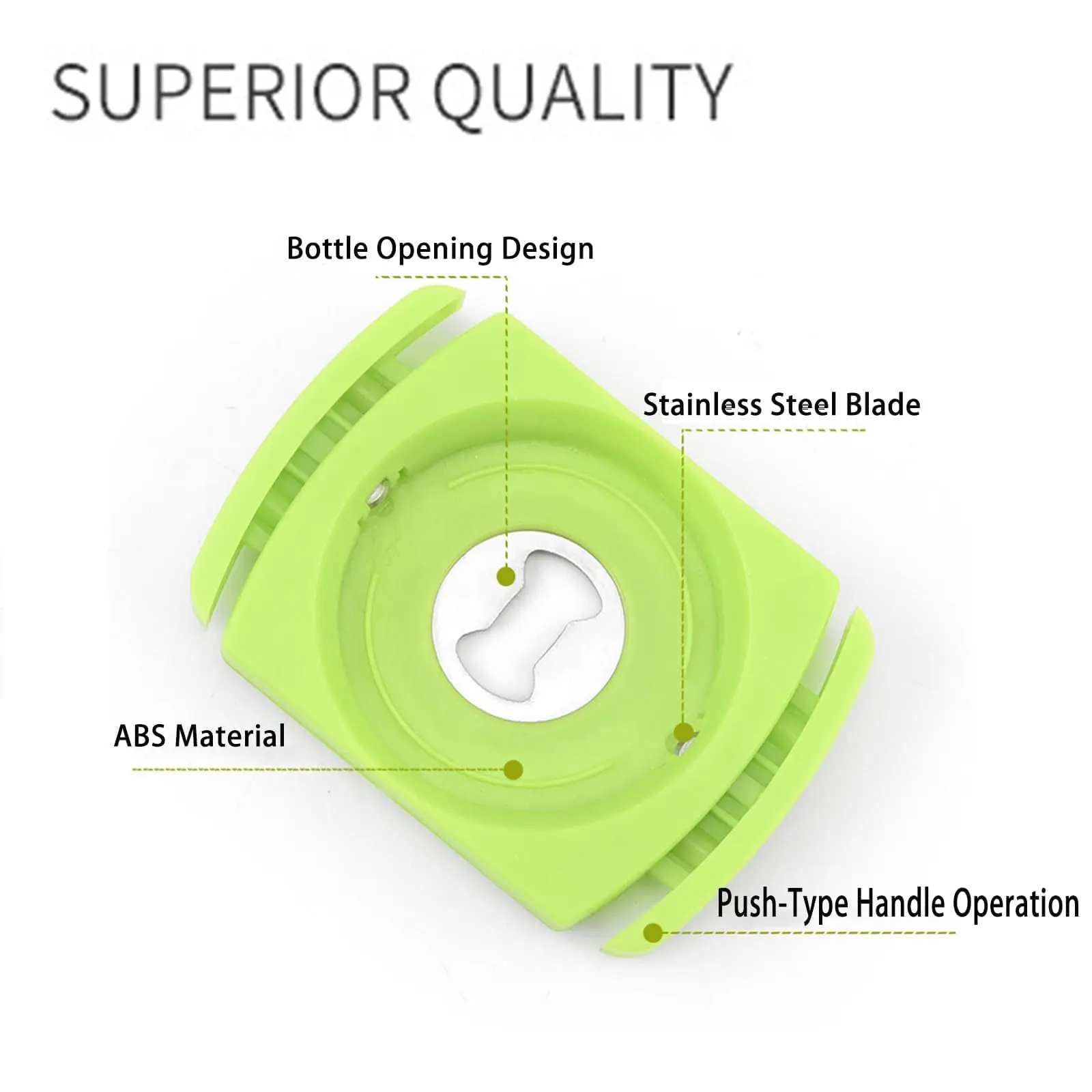 Soft Edge Sue Can Opener, Drop Top Opener, Beer Can Opener, Can cutter Top remover, handheld safe manual can opener, smooth edge