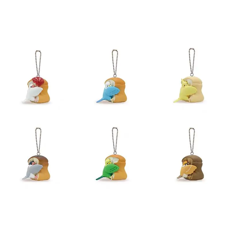 Echte Actionfigur, die erste Runde von Brot, Vogel, Gacha-Brot, Vogel-Anhänger, Xuan Feng Wen, Vogel, Papagei, Tiermodell