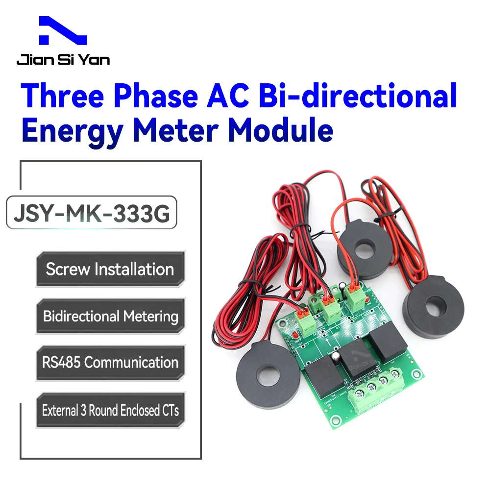 

JSY-MK-333G 80A Bi-directional AC Power Energy Meter Module