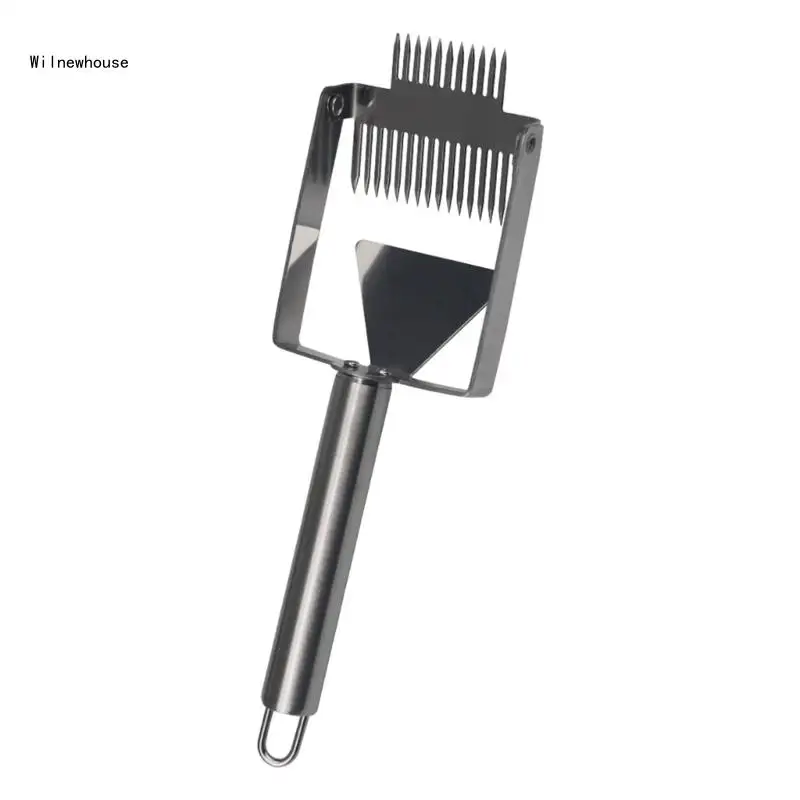 

Professional Honeycomb Cutter Scraper Stainless Steel Apiculture Uncapping Fork Dropship