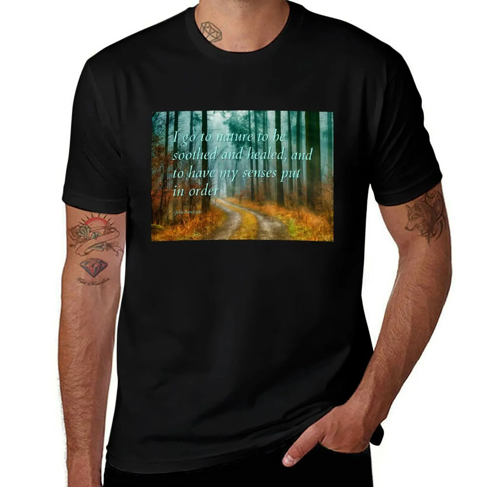 I go to Nature to be Soothed and Healed T-Shirt Thanksgiving Day Tee Top T-Shirt