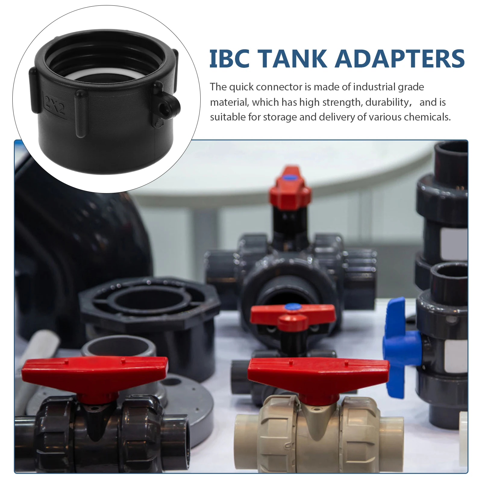 

Ibc Tank Adapter Fitting Coarse Thread Connector Garden Hose Pipe Water Oil Heavy Duty Plastic Tote Converter 60Mm Drain Valve
