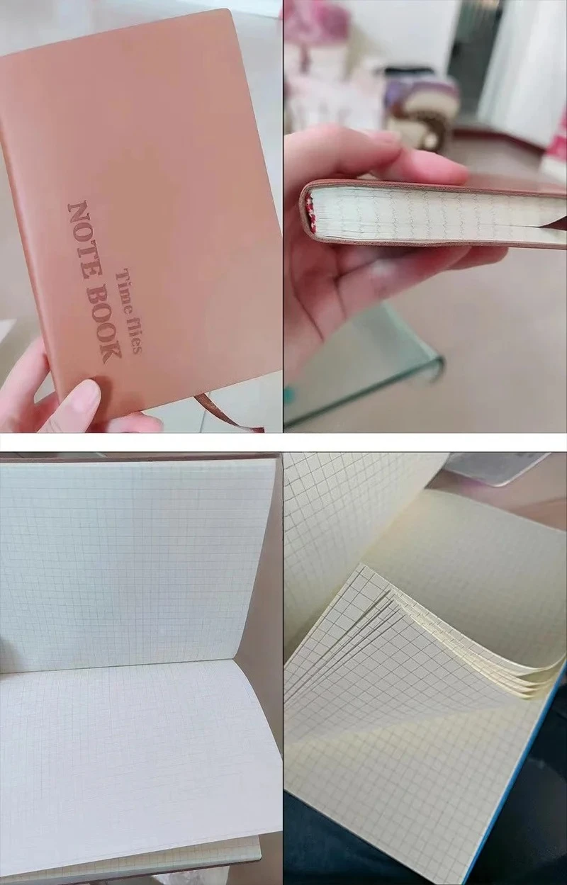 Raster-Notizbuch, A5, Reisende, Tagebücher, Schule, Büro, Besprechung, Aufzeichnung, kariertes Papier, Notizblock, Handbuch, Agenda – Detail 14