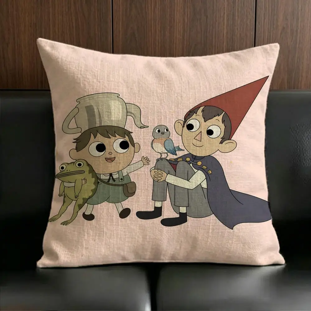 Anime Poster O-Over the G-Garden Cushion Cover Anti-dustmite Pillowcase Invisible zipper silky short plush Sofa cushion cover