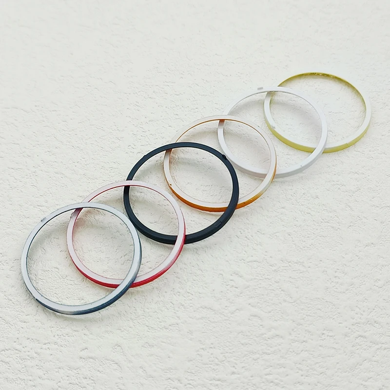 Durchmesser 30,5 mm Uhrenkapitelring passend für SKX007 SKX009 SRPD NH35 NH36 Uhrengehäuse Mehrfarbiger Kunststoffring Refit-Teile – Detail 7