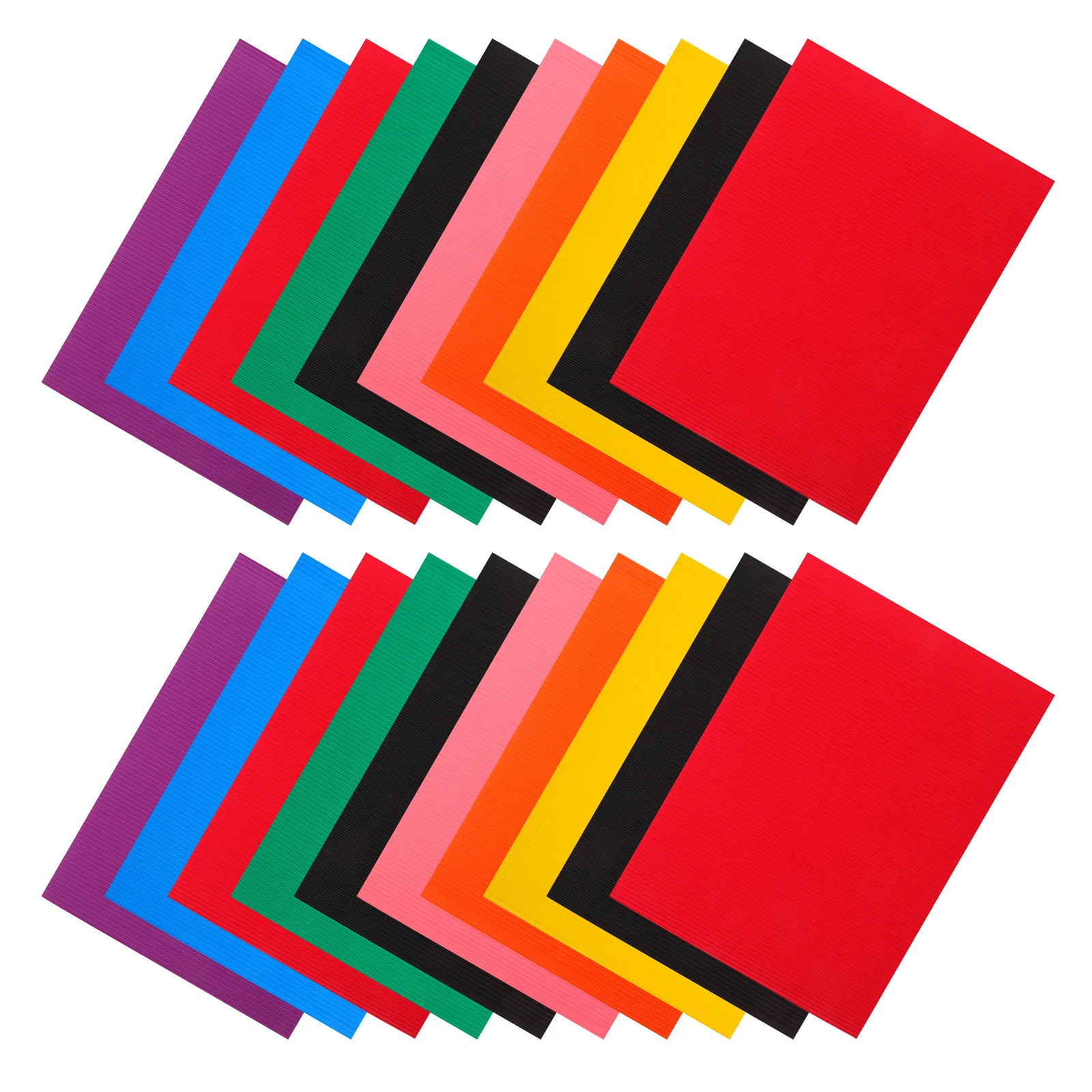 

20Pcs Colorful Corrugated Paper Premium Material for DIY Crafting Party Home Decoration Handcraft Paper for Kindergarten School