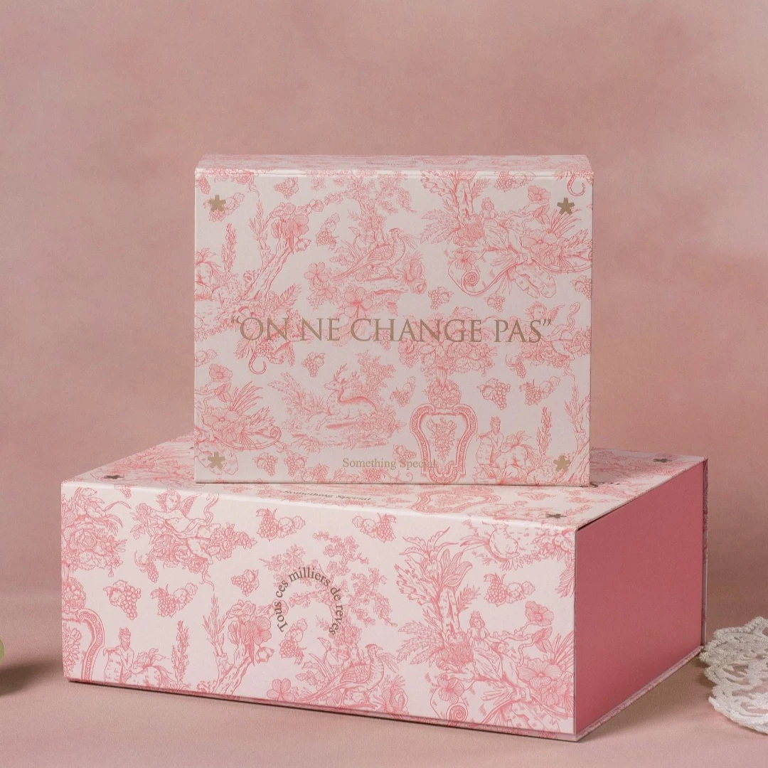 High End Magnetic Gift Box One-piece Birthday Gift Boxes Handbag Lafite Grass Card Set Festive Supplies Cosmetics Box