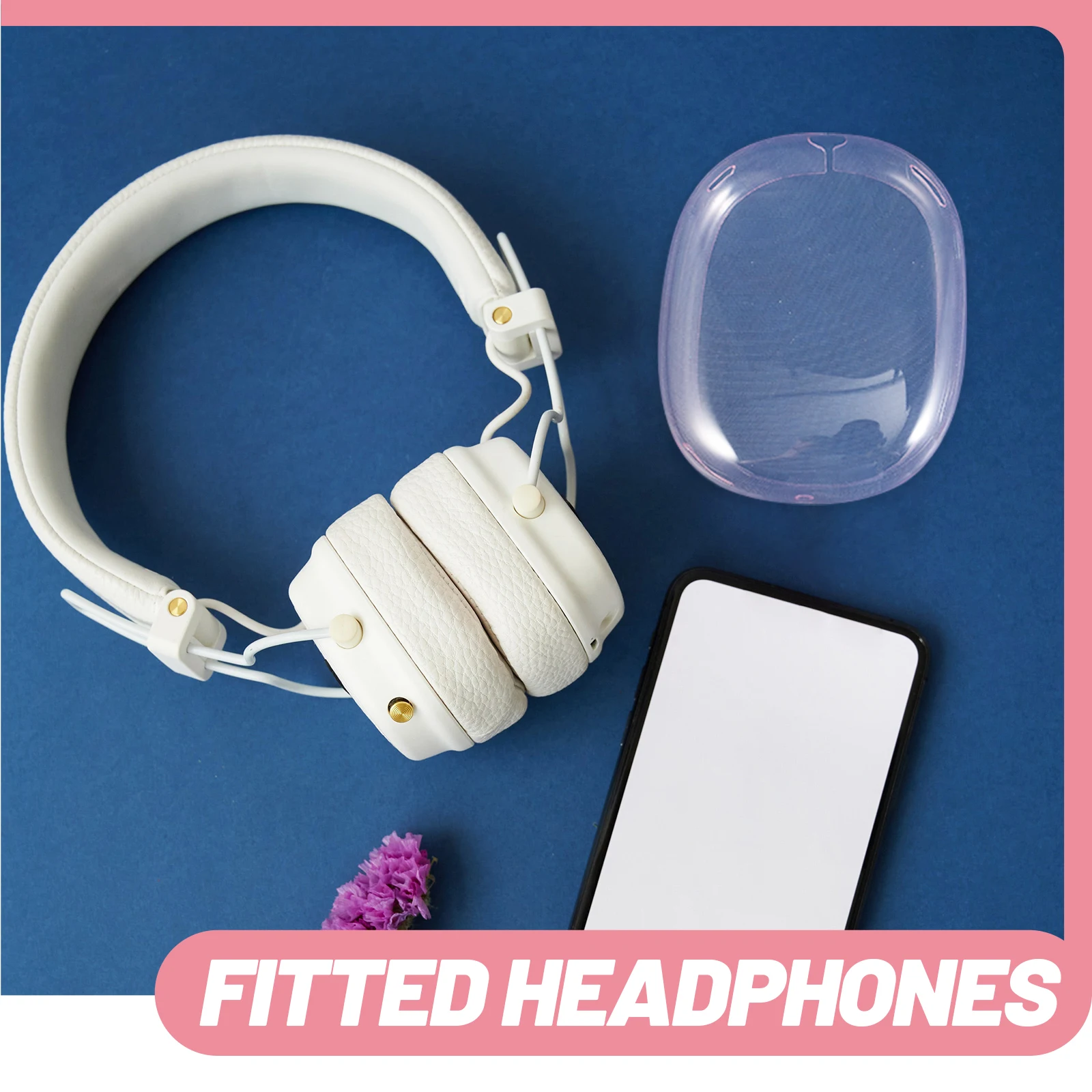 

1Pair Ear Pad Cover for Wireless Headphones Tpu Material Non Slip Grip Splash Resistant Headset Accessories Precise Cutouts