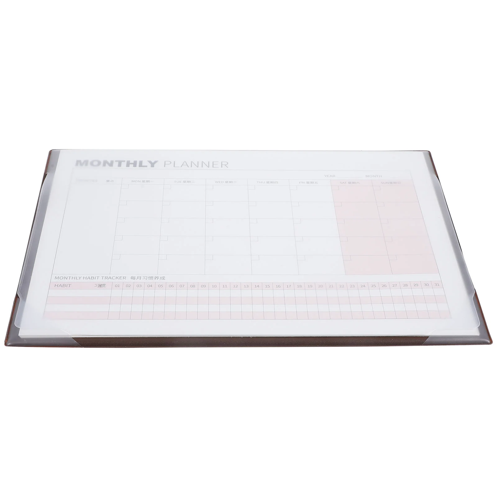 

Calendar PVC and Kraft Paper Notebook Agenda Noting Pads Planner Notepad Planning Schedule Daily Appointment