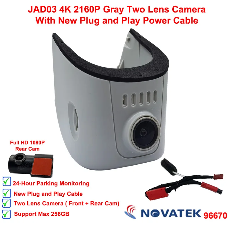 Plug En Play 4K 2K Auto Dvr Dashcam Voor Audi A3 A4 A5 A6 A7 A8 Q3 Q5 Q7 B4 B5 B6 B7 B8 B9 8V C5 C6 C7 8P 8V Rs Tt 2016 ~ 2023