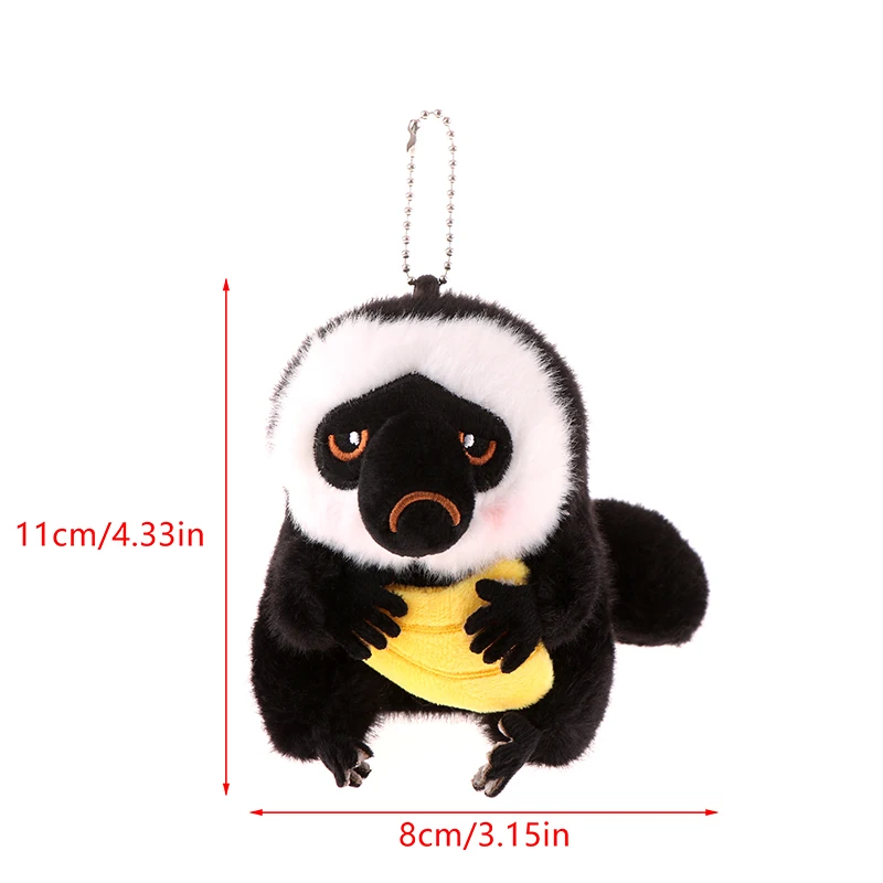 Lindo mono de peluche de dibujos animados para niños, juguete de Animal de peluche suave, muñeco de peluche, encantador colgante de mochila, regalos de cumpleaños