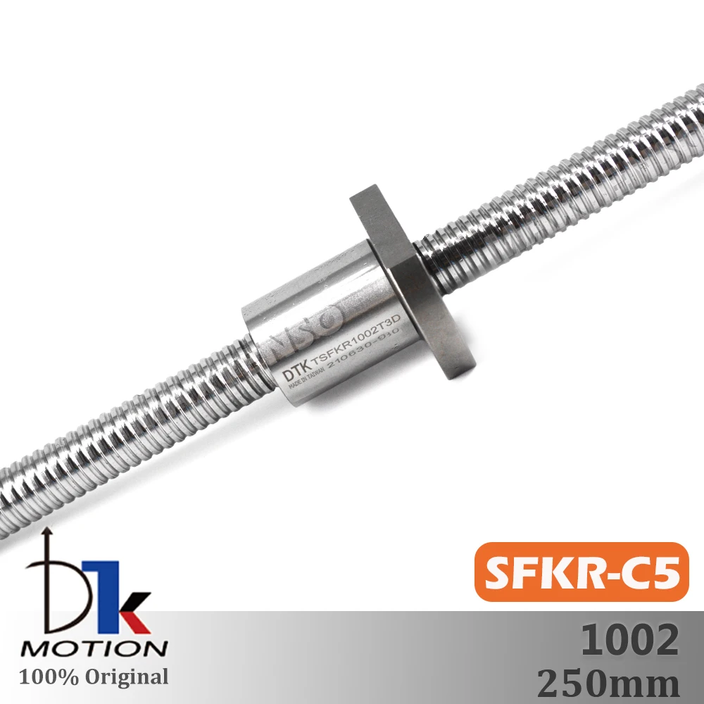 

Шариковый винт заземления DTK Taiwan SFKR1002 C3 C5 Lead 2mm R10 Высокая точность мини шариковая гайка CNC шпиндель Запчасти для 3D-принтера SFKR