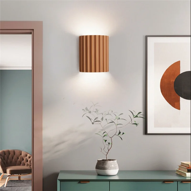 

1 PCS Bedroom Wall Lamp Home Entrance Aisle Living Room Lamp Indoor Wall Lamp Bedside Lamp (Orange)