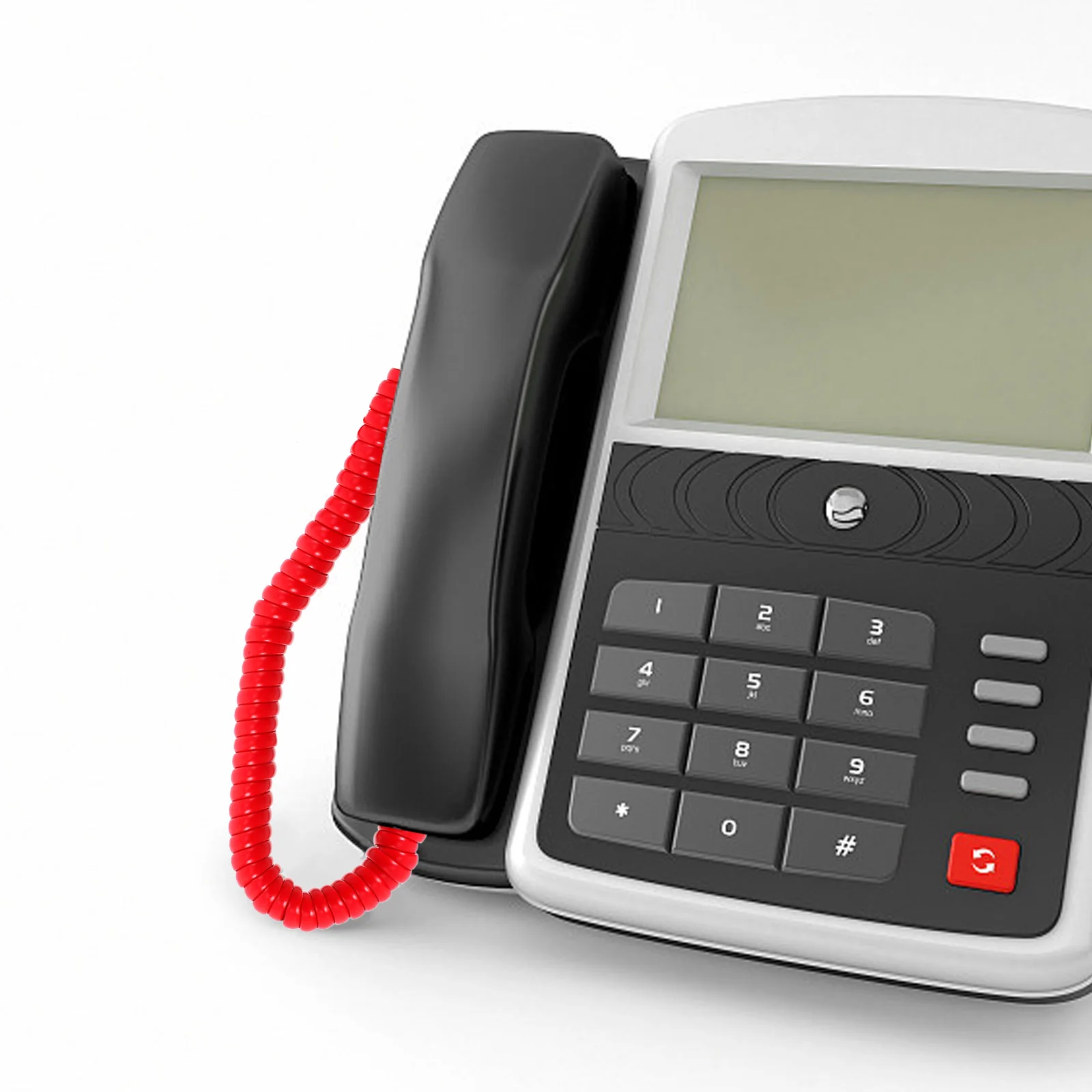 

2pcs H set Cable Coiled Spiral Phone Cord Telephone Accessory Durable Reliable Various Length Adjustable for telephone