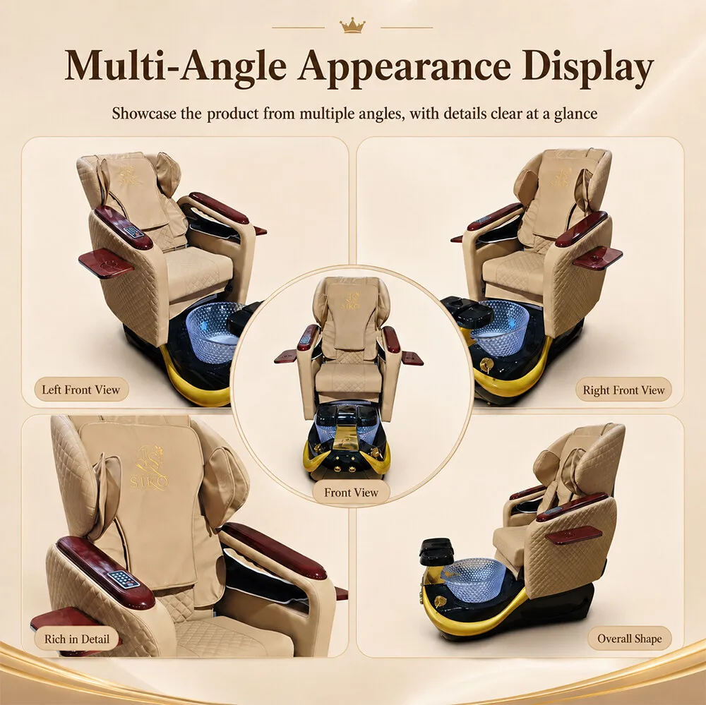Commercial Foot Spa Pedicure Chair Recliner Massage Foot Bath Sofa for Hotel Spa Club Wellness Center Gym Massage Zone