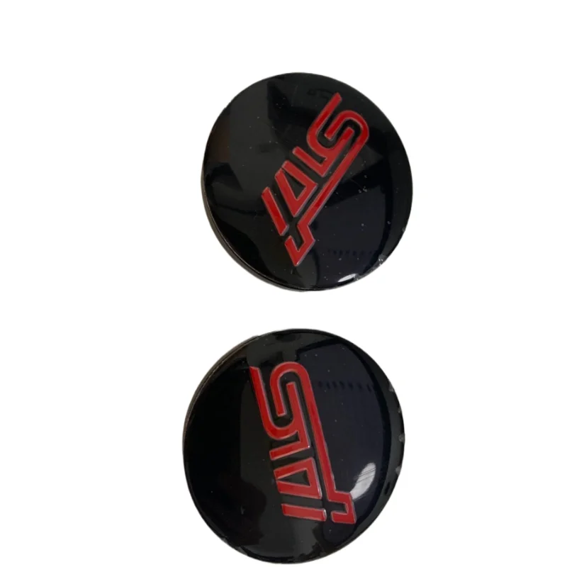 Wheel Center Caps STI ornament Emblem   Red color  28821FE141 4pcs=1 set in  OEM   For Subaru Impreza   2008-2011 2.5T