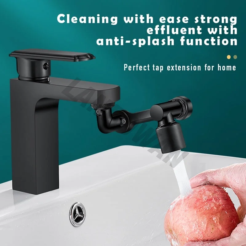 Brass 1080° Rotatable Faucet Spray Head Wash Basin Kitchen Tap Extender Adapter Universal Splash Filter Nozzle Faucets Sprayer