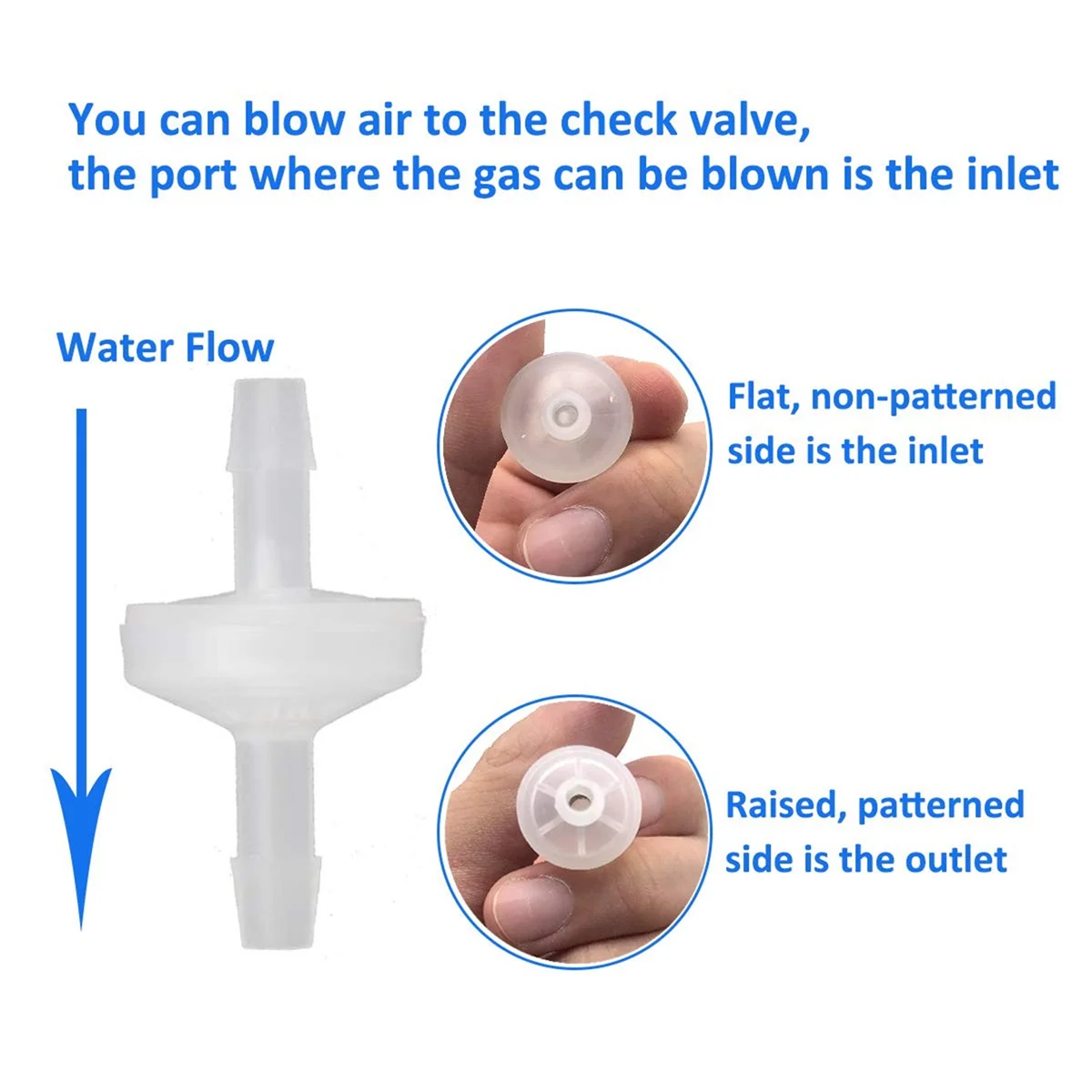 燃料,ガス,液体,空気用の戻り止めバルブ,1インチ,4インチ,6mm pvdf,インライン,8個