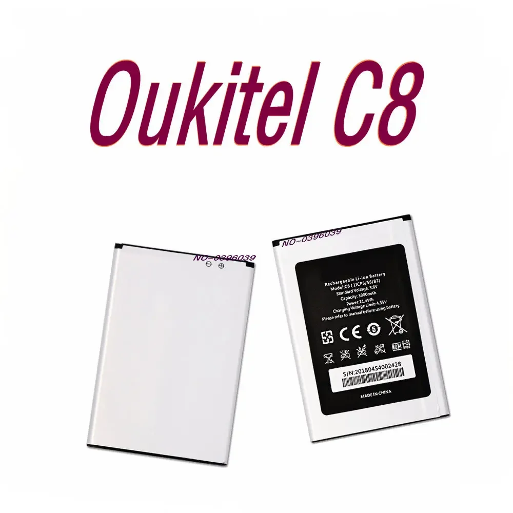 

Новинка. Сменный аккумулятор C8 3000 мАч для Oukitel C8, аккумулятор, аккумулятор